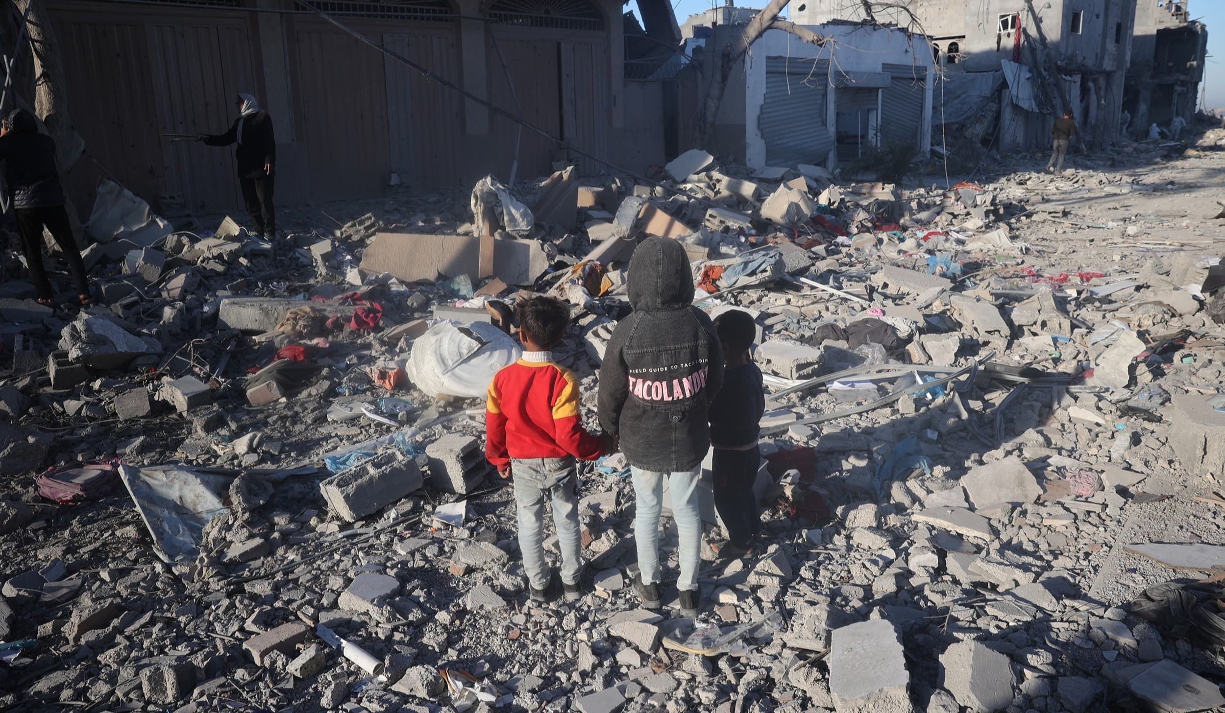 Barn återvänder till Rafah - Gaza 2025 - cropped